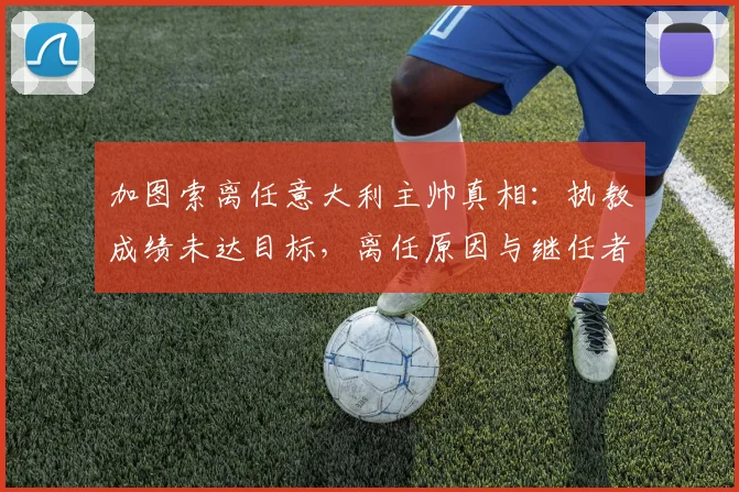 加图索离任意大利主帅真相：执教成绩未达目标，离任原因与继任者分析